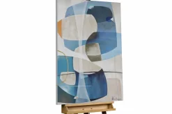Handgemaltes Gemälde 'Blue Interplay' 75x100cm | inkl. Echtheitszertifikat