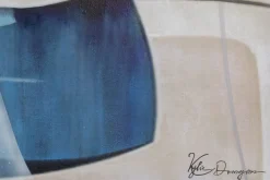 Handgemaltes Gemälde 'Blue Interplay' 75x100cm | inkl. Echtheitszertifikat
