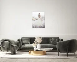 Handgemaltes Gemälde 'Blumenmädchen' 75x100cm | inkl. Echtheitszertifikat