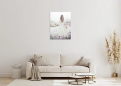 Handgemaltes Gemälde 'Blumenmädchen' 75x100cm | inkl. Echtheitszertifikat