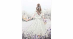 Handgemaltes Gemälde 'Blumenmädchen' 75x100cm | inkl. Echtheitszertifikat