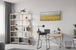 Handgemaltes Gemälde 'Blumenmeer in Gelb' 120x60cm | inkl. Echtheitszertifikat
