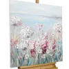 Handgemaltes Gemälde 'Blumige Aussichten' 80x80cm | inkl. Echtheitszertifikat