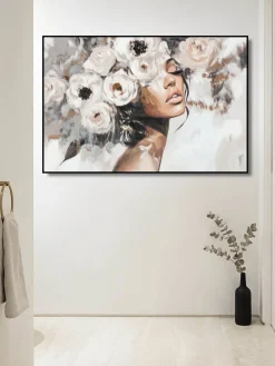 Handgemaltes Gemälde 'Blush in Bloom' 90x60cm | inkl. Echtheitszertifikat