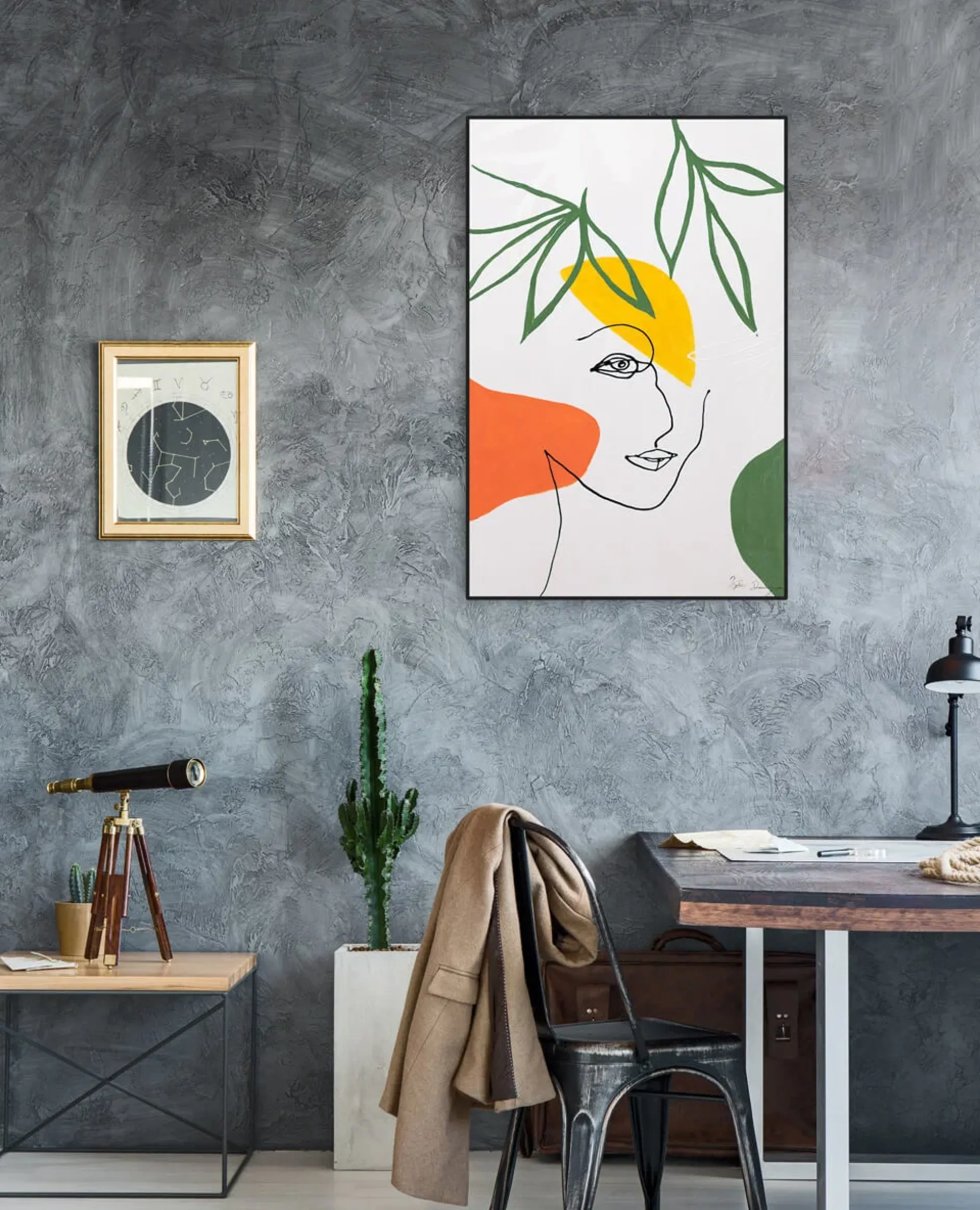Handgemaltes Gemälde 'Botanical Heart' 60x90cm | inkl. Echtheitszertifikat
