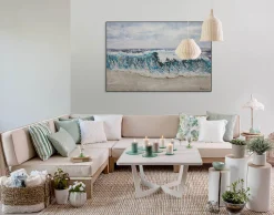 Handgemaltes Gemälde 'Breaking Waves' 120x80cm | inkl. Echtheitszertifikat