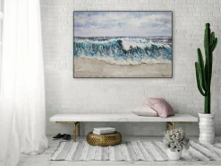 Handgemaltes Gemälde 'Breaking Waves' 120x80cm | inkl. Echtheitszertifikat