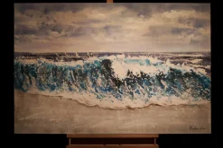Handgemaltes Gemälde 'Breaking Waves' 120x80cm | inkl. Echtheitszertifikat