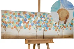 Handgemaltes Gemälde 'Buntes Herbstlaub' 150x50cm | inkl. Echtheitszertifikat