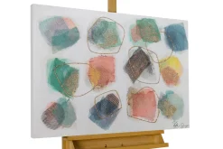 Handgemaltes Gemälde 'Buntes Zusammenspiel' 100x75cm | inkl. Echtheitszertifikat