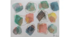 Handgemaltes Gemälde 'Buntes Zusammenspiel' 100x75cm | inkl. Echtheitszertifikat