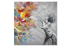 Handgemaltes Gemälde 'Burst of Emotions' 80x80cm | inkl. Echtheitszertifikat