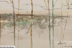 Handgemaltes Gemälde 'Bushy Reflection' 80x60cm | inkl. Echtheitszertifikat
