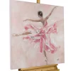 Handgemaltes Gemälde 'Butterfly Ballerina' 80x80cm | inkl. Echtheitszertifikat