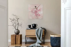 Handgemaltes Gemälde 'Butterfly Ballerina' 80x80cm | inkl. Echtheitszertifikat