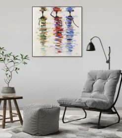 Handgemaltes Gemälde 'Calm Journey' 60x60cm | inkl. Echtheitszertifikat