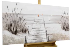 Handgemaltes Gemälde 'Careless Beach Day' 120x60cm | inkl. Echtheitszertifikat
