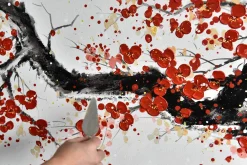 Handgemaltes Gemälde 'Cherrytree Alley' 150x50cm | inkl. Echtheitszertifikat