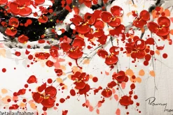 Handgemaltes Gemälde 'Cherrytree Alley' 150x50cm | inkl. Echtheitszertifikat