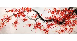 Handgemaltes Gemälde 'Cherrytree Alley' 150x50cm | inkl. Echtheitszertifikat