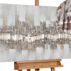 Handgemaltes Gemälde 'City Outline' 120x60cm | inkl. Echtheitszertifikat