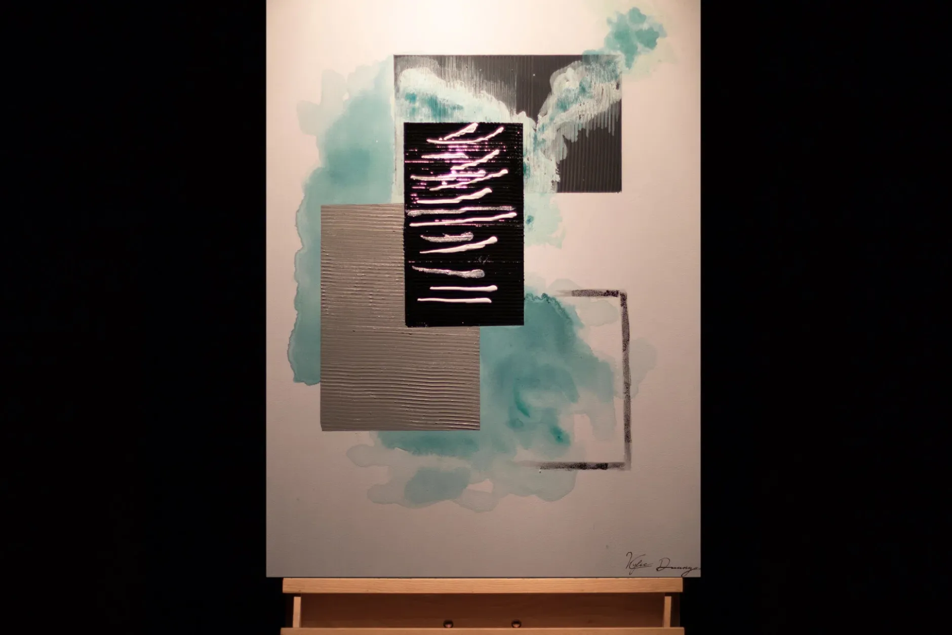 Handgemaltes Gemälde 'Cloudy Interaction' 60x80cm | inkl. Echtheitszertifikat