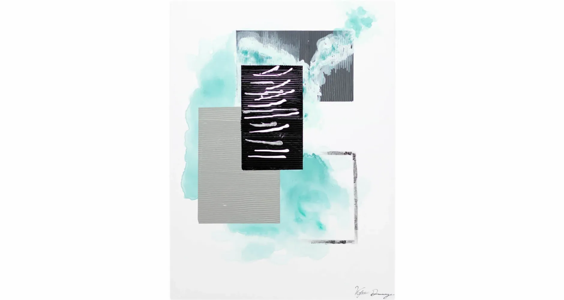 Handgemaltes Gemälde 'Cloudy Interaction' 60x80cm | inkl. Echtheitszertifikat
