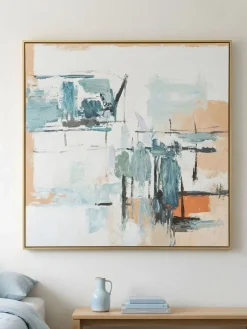 Handgemaltes Gemälde 'Coastal Haze' 60x60cm | inkl. Echtheitszertifikat