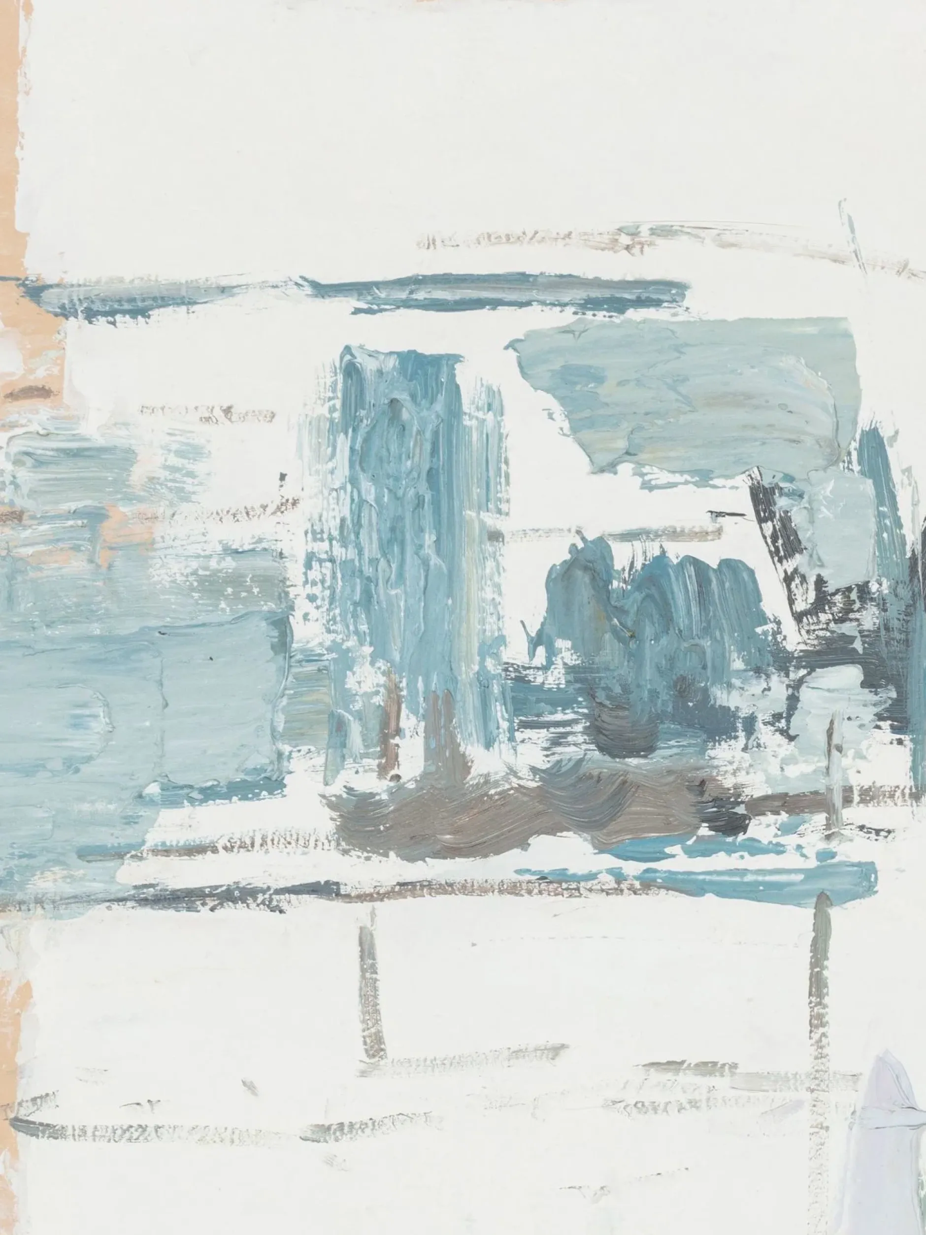 Handgemaltes Gemälde 'Coastal Haze' 60x60cm | inkl. Echtheitszertifikat