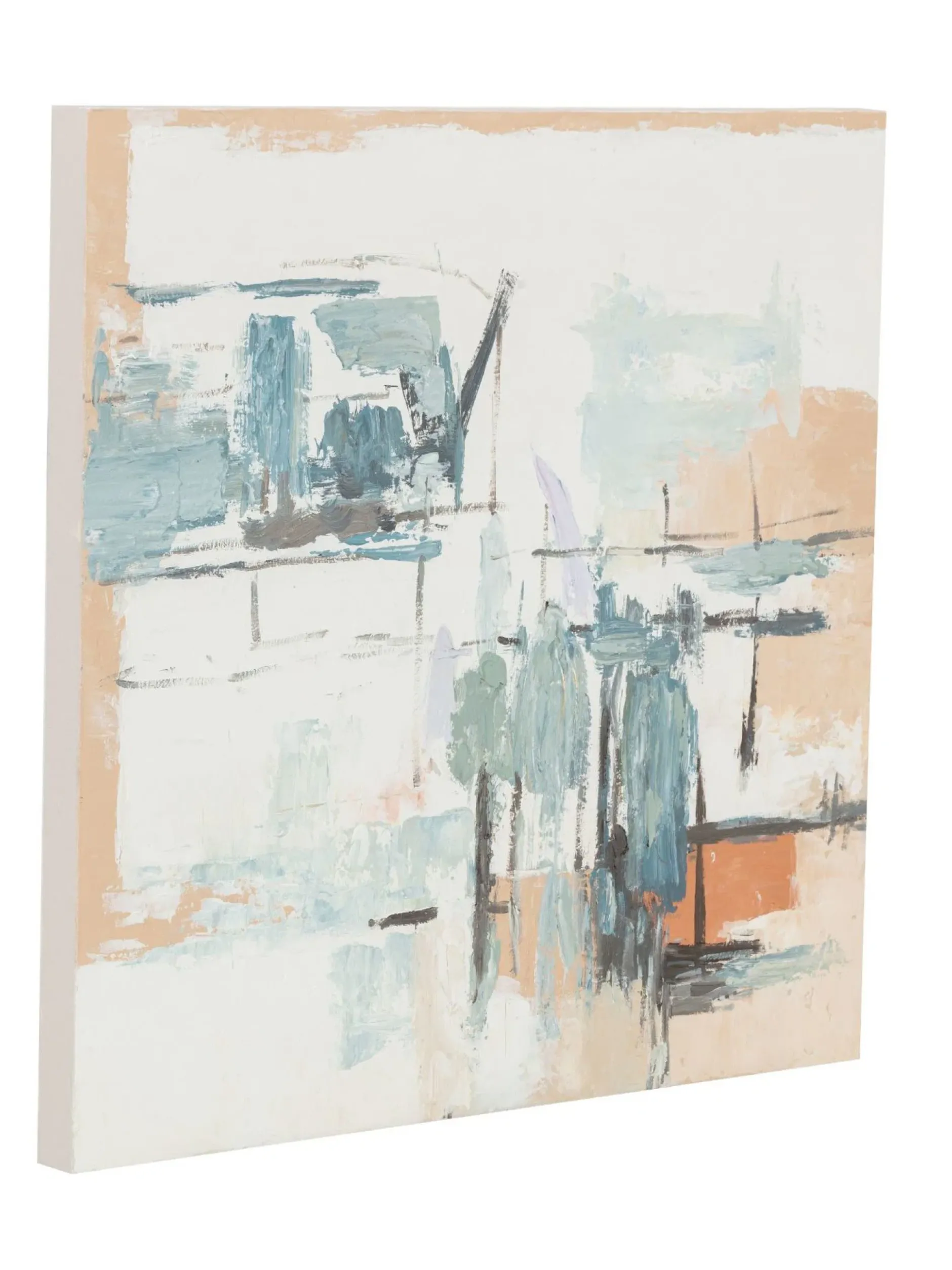 Handgemaltes Gemälde 'Coastal Haze' 60x60cm | inkl. Echtheitszertifikat