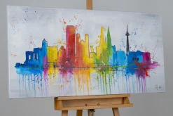 Handgemaltes Gemälde 'Colonia variopinta' 120x60cm | inkl. Echtheitszertifikat