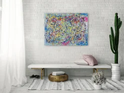 Handgemaltes Gemälde 'Colourful Ideas' 100x75cm | inkl. Echtheitszertifikat