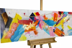 Handgemaltes Gemälde 'Combustion of Colour' 150x50cm | inkl. Echtheitszertifikat