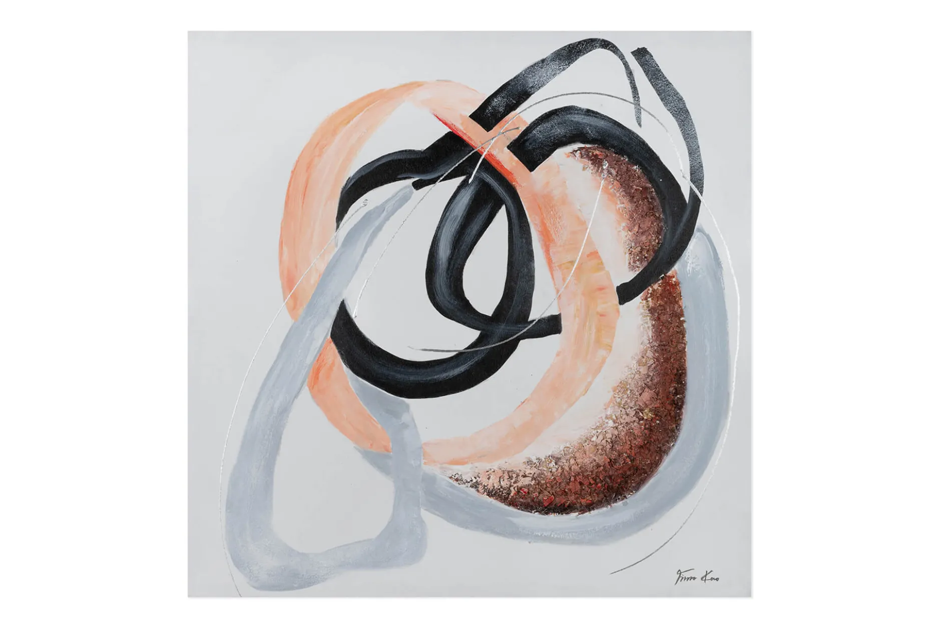 Handgemaltes Gemälde 'Complementary Trio' 80x80cm | inkl. Echtheitszertifikat