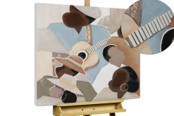 Handgemaltes Gemälde 'Connected through Music' 80x80cm | inkl. Echtheitszertifikat