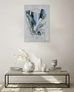 Handgemaltes Gemälde 'Crystal World' 60x90cm | inkl. Echtheitszertifikat