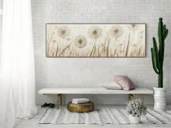 Handgemaltes Gemälde 'Dandelion Meadow' 150x50cm | inkl. Echtheitszertifikat