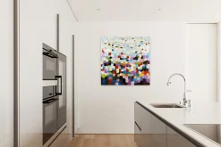 Handgemaltes Gemälde 'Das große Publikum' 80x80cm | inkl. Echtheitszertifikat