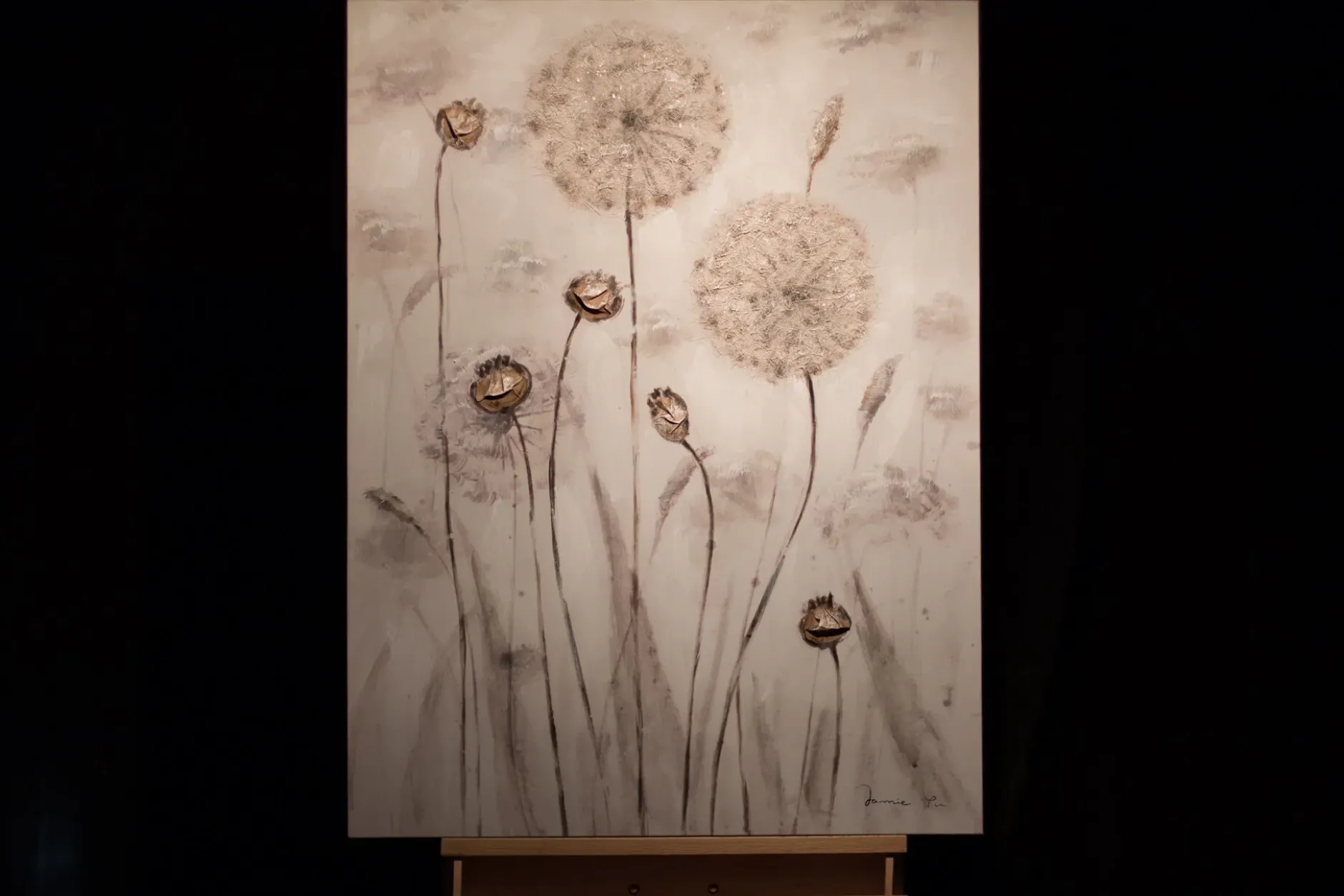 Handgemaltes Gemälde 'Delicate Meadow' | inkl. Echtheitszertifikat