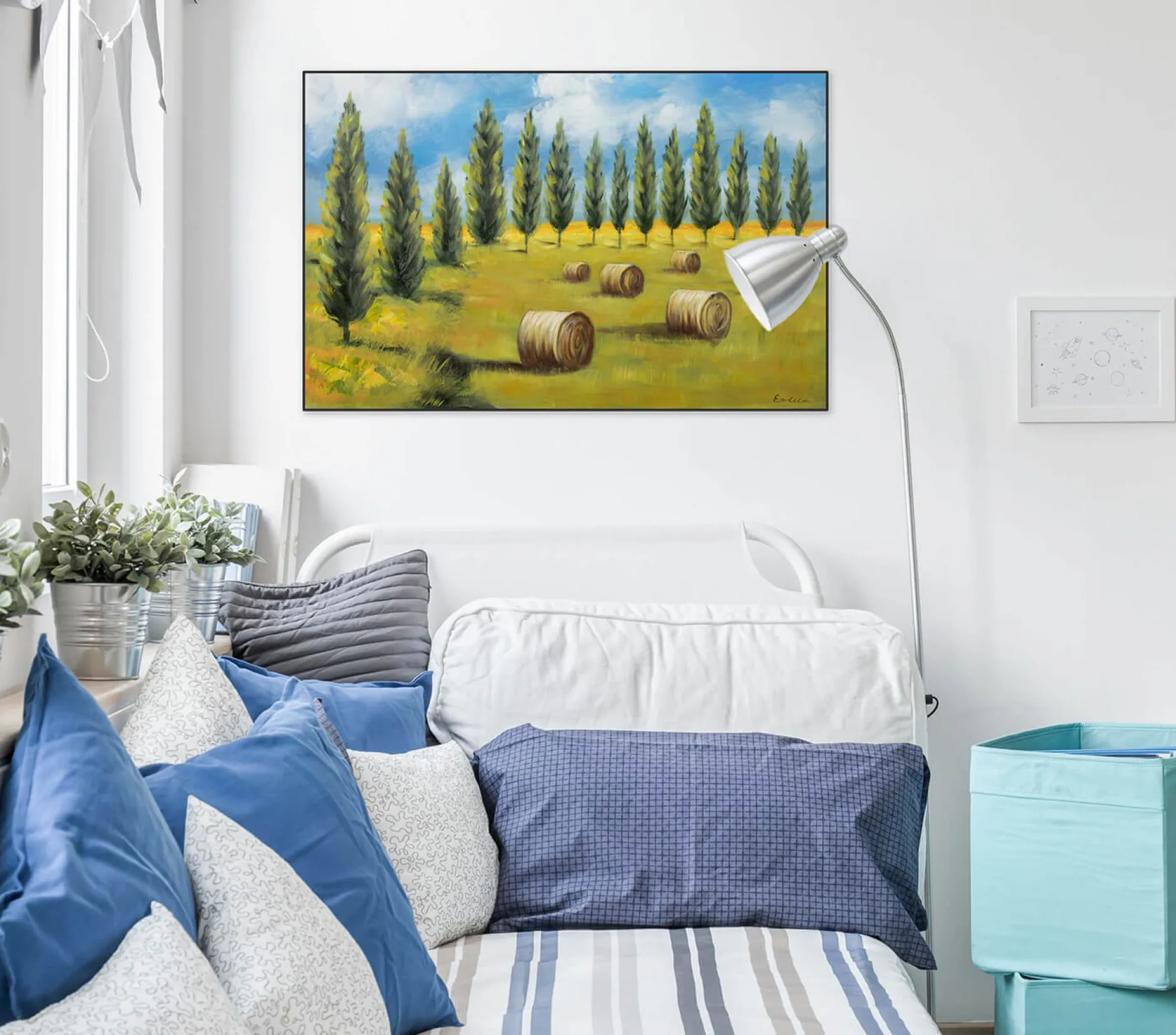 Handgemaltes Gemälde 'Dem Himmel so nah' 90x60cm | inkl. Echtheitszertifikat