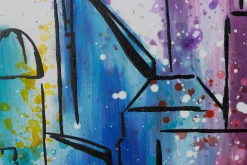 Handgemaltes Gemälde 'Den Haag Skyline Silhouette' 120x60cm | inkl. Echtheitszertifikat