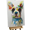 Handgemaltes Gemälde 'Der bunte Hund' 70x100cm | inkl. Echtheitszertifikat