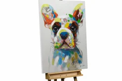 Handgemaltes Gemälde 'Der bunte Hund' 70x100cm | inkl. Echtheitszertifikat