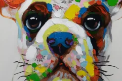 Handgemaltes Gemälde 'Der bunte Hund' 70x100cm | inkl. Echtheitszertifikat