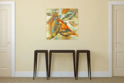 Handgemaltes Gemälde 'Der Koi' 80x80cm | inkl. Echtheitszertifikat