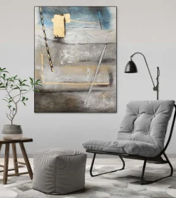 Handgemaltes Gemälde 'Deserted Landscape' 75x100cm | inkl. Echtheitszertifikat