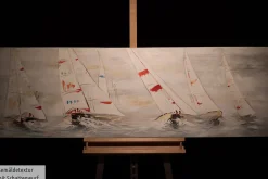 Handgemaltes Gemälde 'Direction Liberté' 150x50cm | inkl. Echtheitszertifikat