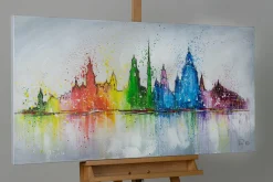 Handgemaltes Gemälde 'Dresden Must Sees' 120x60cm | inkl. Echtheitszertifikat