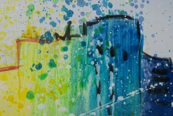Handgemaltes Gemälde 'Düsseldorf Fever' 120x60cm | inkl. Echtheitszertifikat