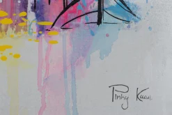 Handgemaltes Gemälde 'Dubai Skyline Silhouette' 120x60cm | inkl. Echtheitszertifikat